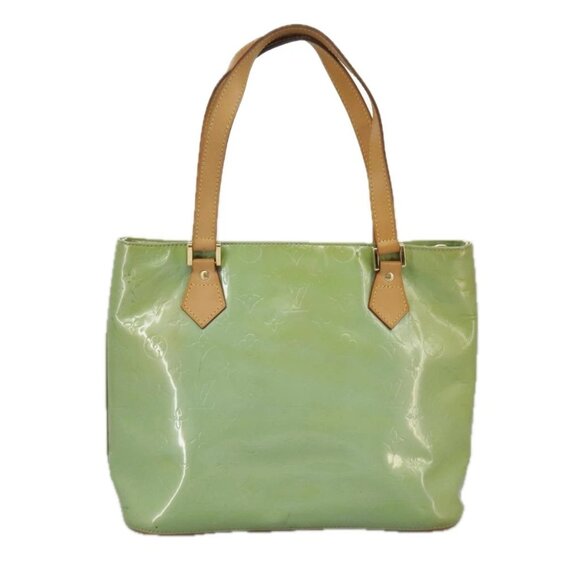 LOUIS VUITTON Monogram Vernis Houston Hand Bag Baby Blue M91005 LV Auth 98882 - Picture 2 of 16